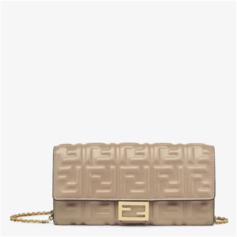 fendi chain handbags|baguette continental wallet with chain.